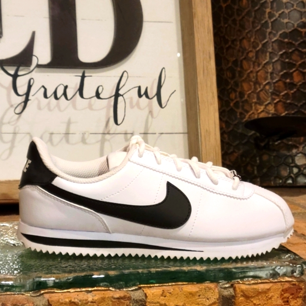 Nike Cortez White and Black Sneakers